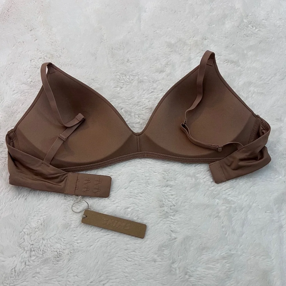 Skims Women's Wireless Lightly Lined Bra Sienna Brown BR-WRL-1889 Size 34C NWT - Picture 6 of 11